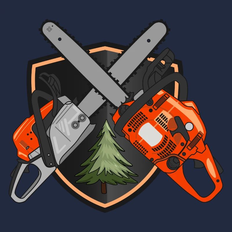 Chainsaws on shield