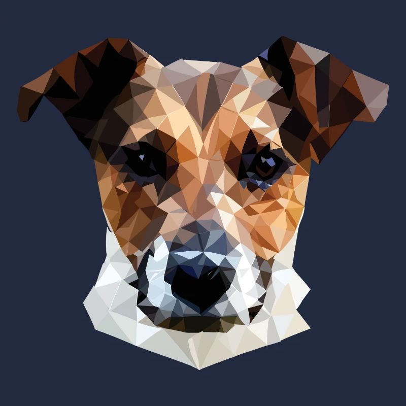 Jack Russell Terrier Hund Polygon