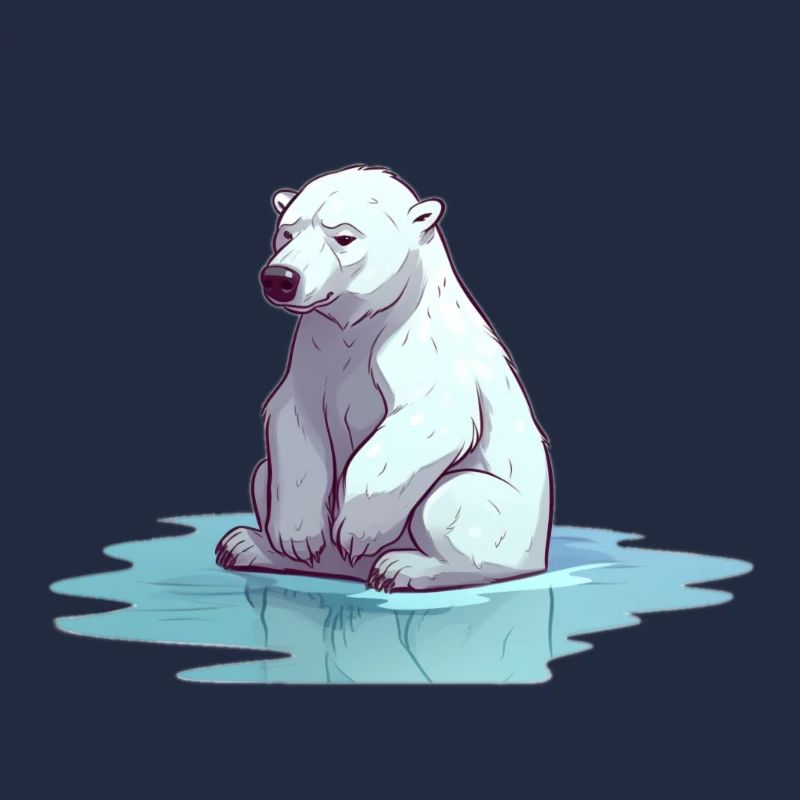Eisbär ohne Eis Klimawandel
