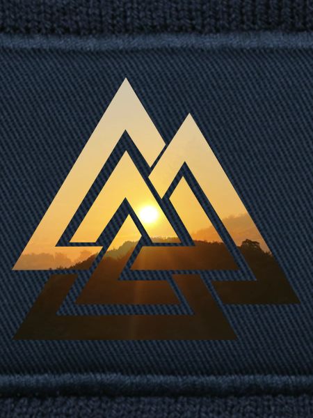 Valknut Wotansknoten Walhalla Sonne