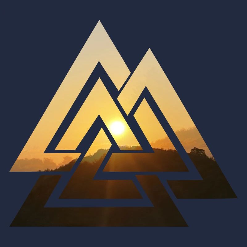 Valknut Wotansknoten Walhalla Sonne