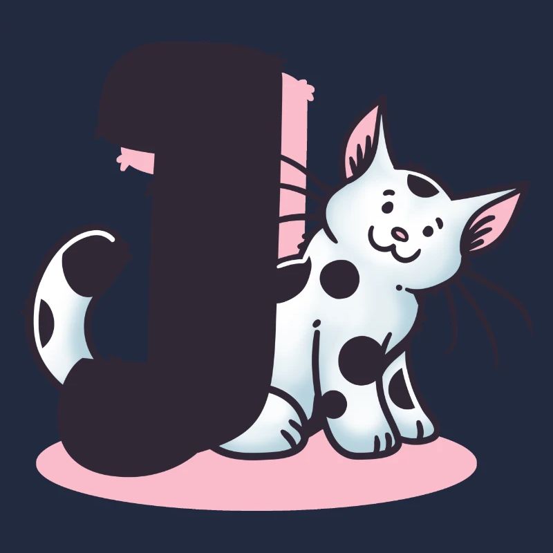 Cat Letter J