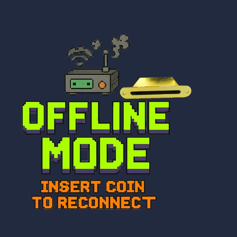 Retro-Gaming Offline-Modedesign