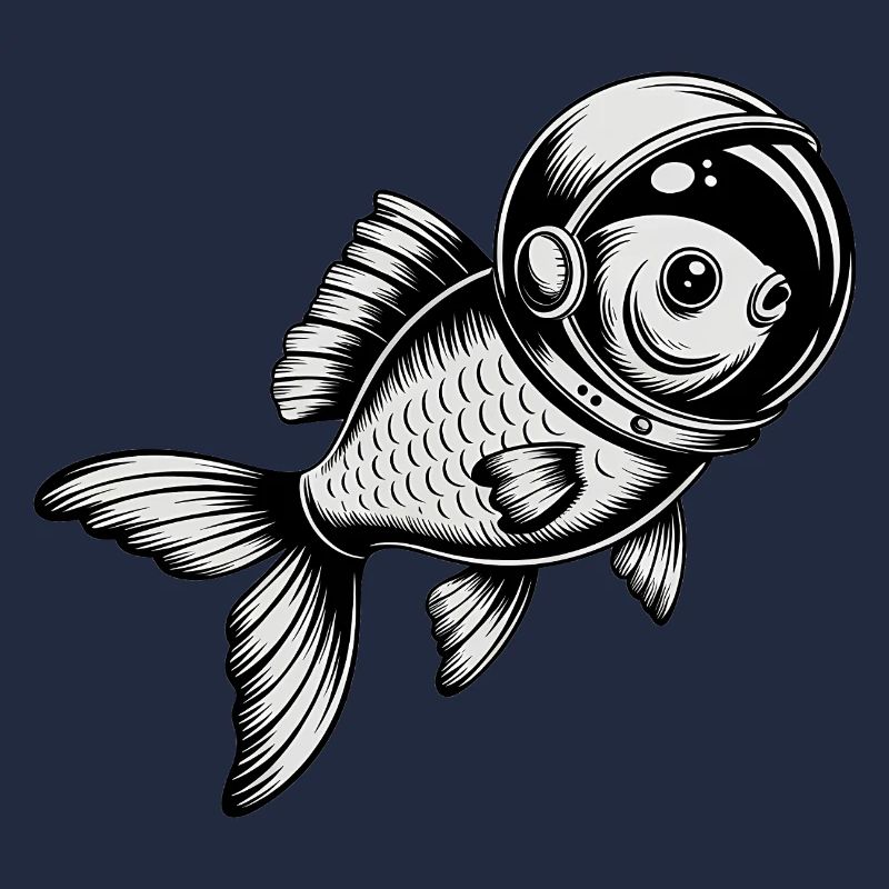 Poisson dans l’espace - Logo Cool Astonomy