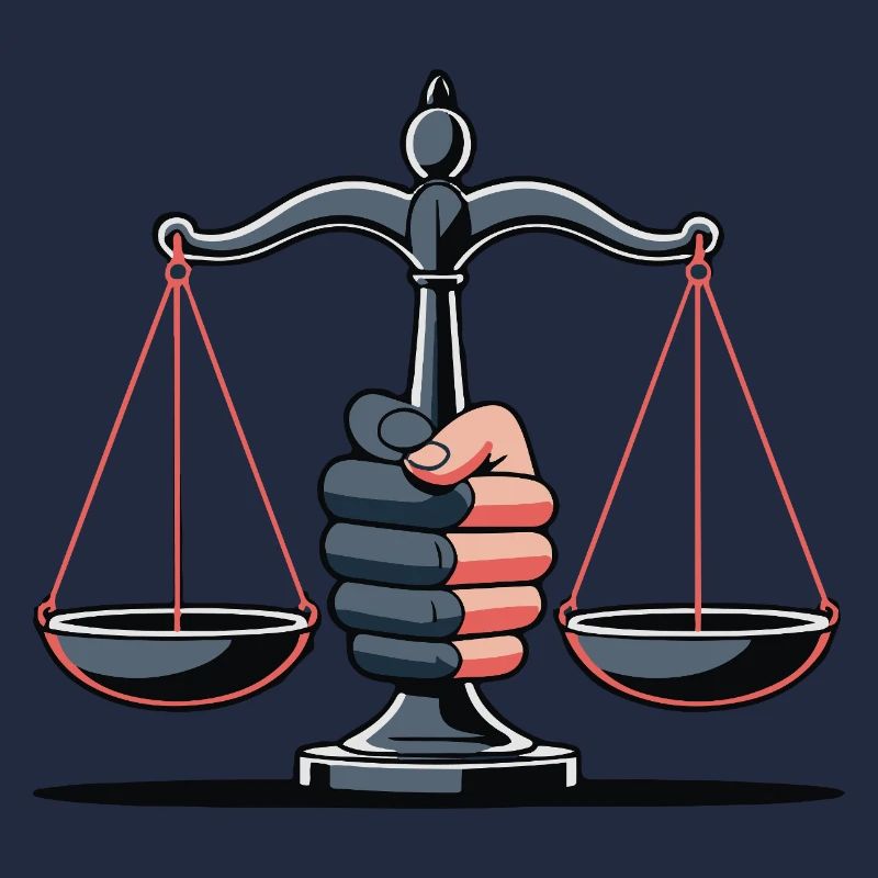 Gerechtigkeitswaage-Illustration