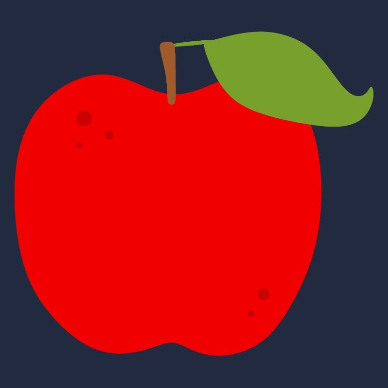 Lebendiger roter Apfel Illustration