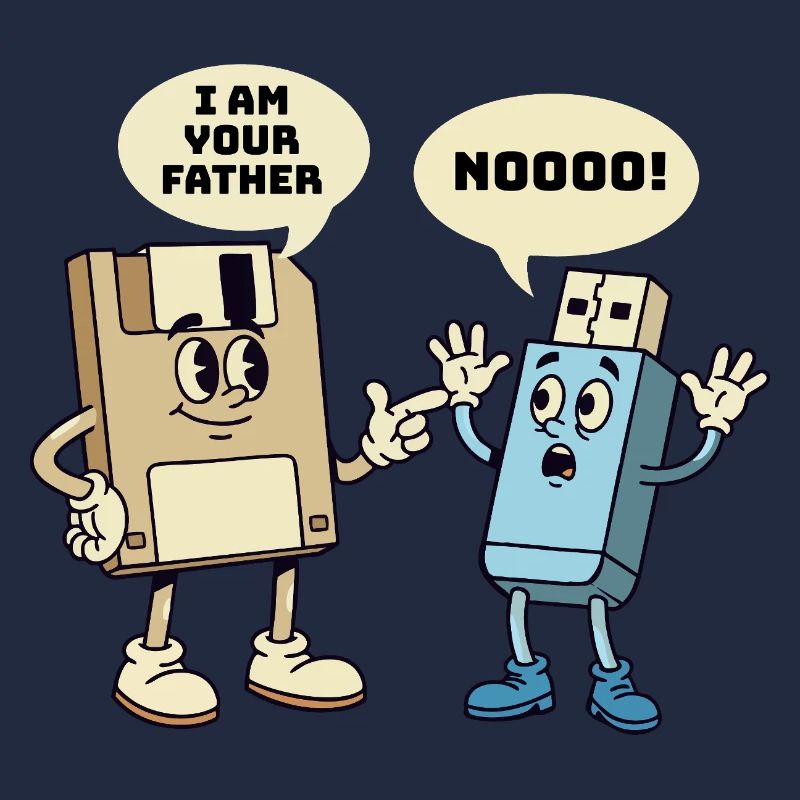 Ich bin dein Vater Diskette Technik Humor