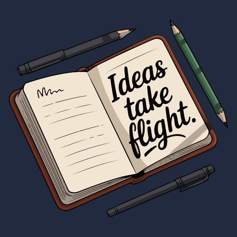 Ideen Take Flight Notizbuch Kunst