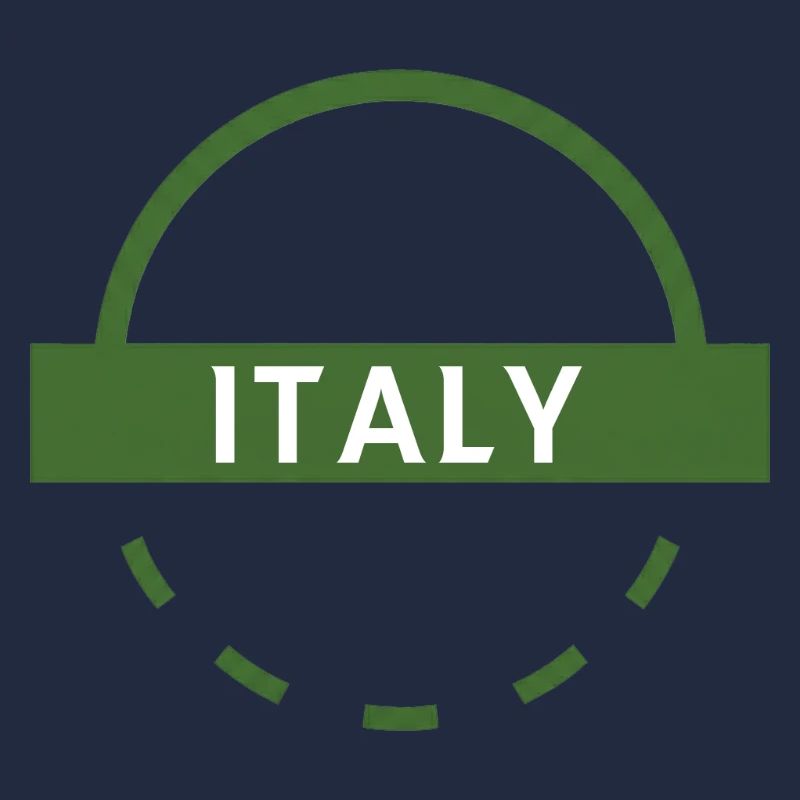 Italiengrünes Emblem