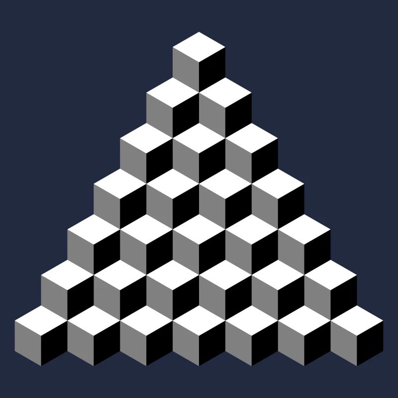 Isometric Cube Pyramid