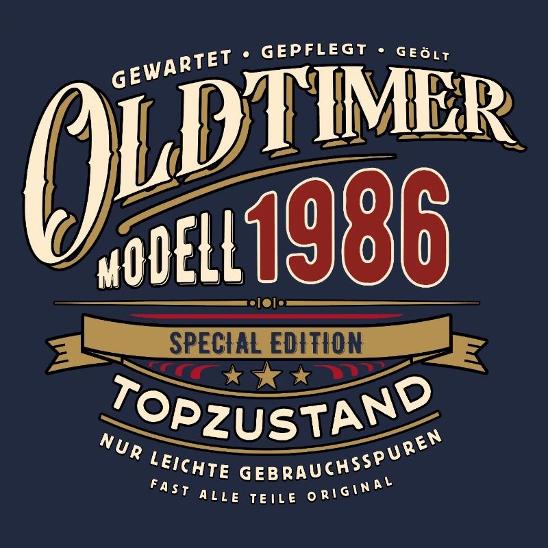 Oldtimer Modell 1986 | Geburtstag Geschenk
