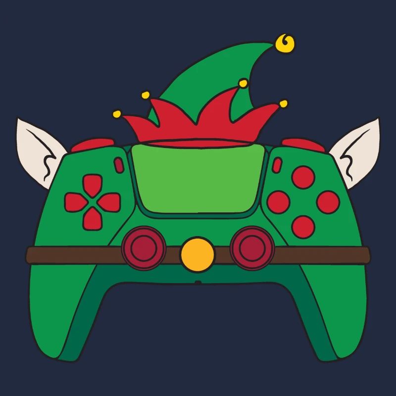 Elf Videospiel-Controller Weihnachts-Gamer-Elf