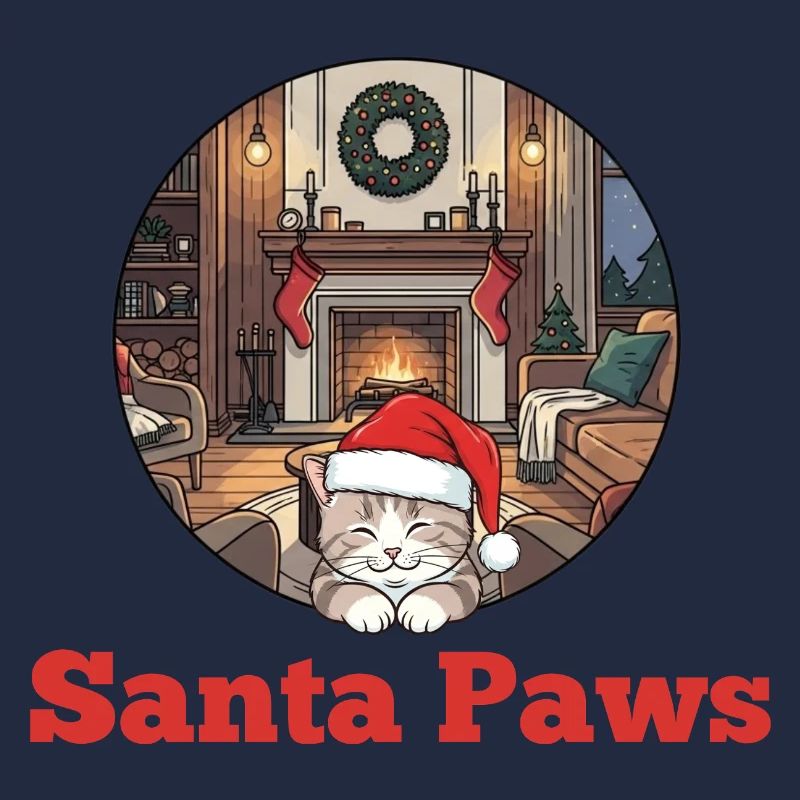 Weihnachtskatze – Santa Paws