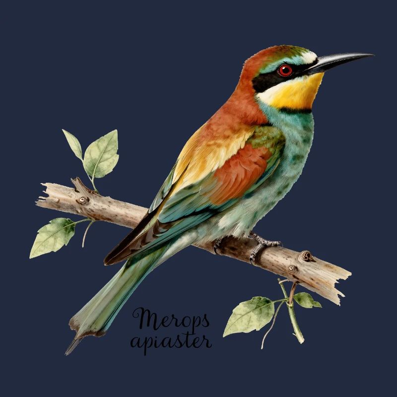 European bee-eater, illustration Merops apiaster