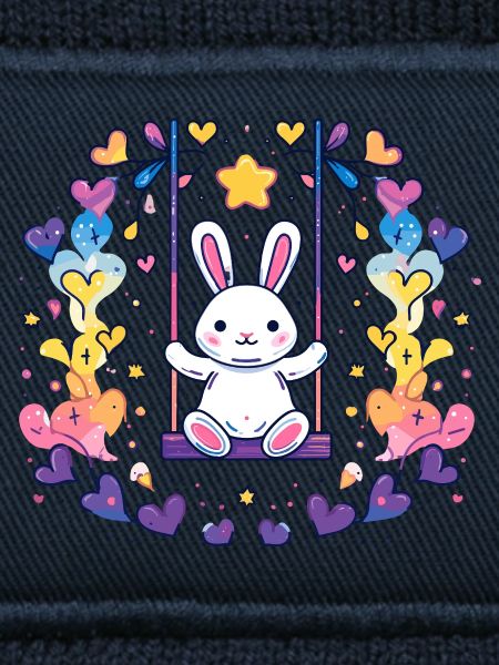 Fröhliches Bunny-Schaukel-Design