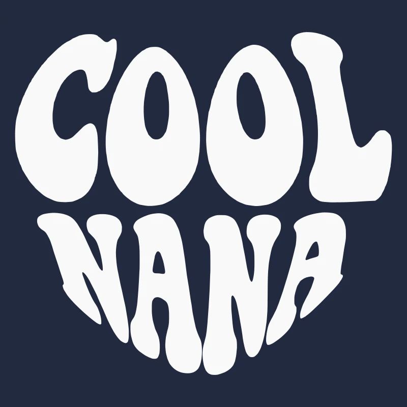 Cool Nana Heart Logo – Anpassbare Farbe