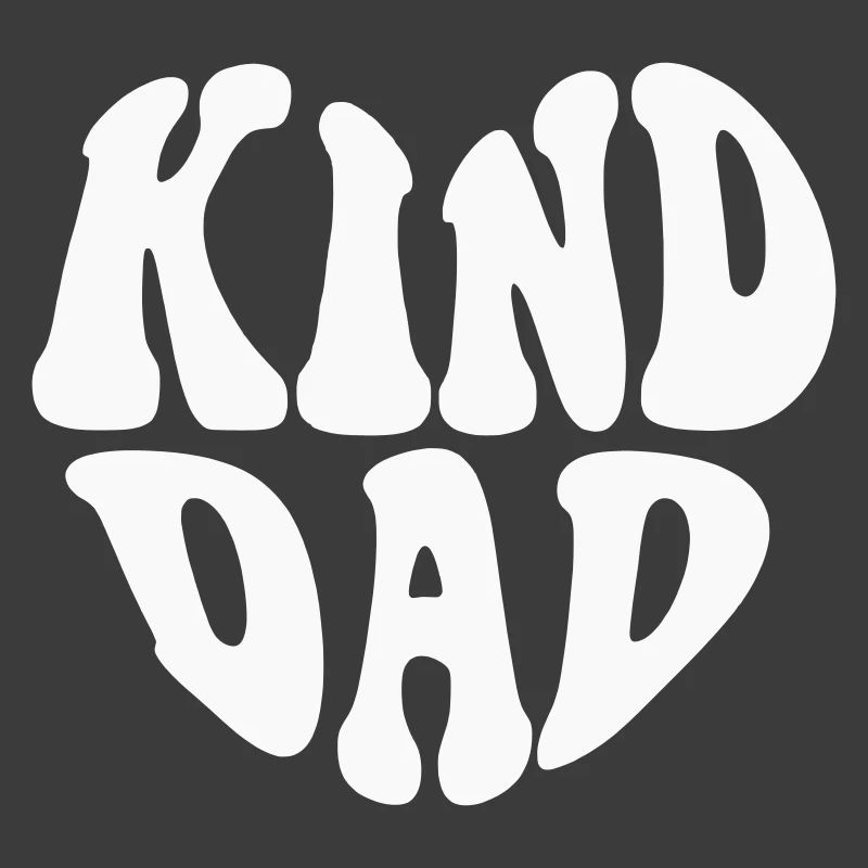 Kind Dad Heart Logo – Anpassbare Farbe