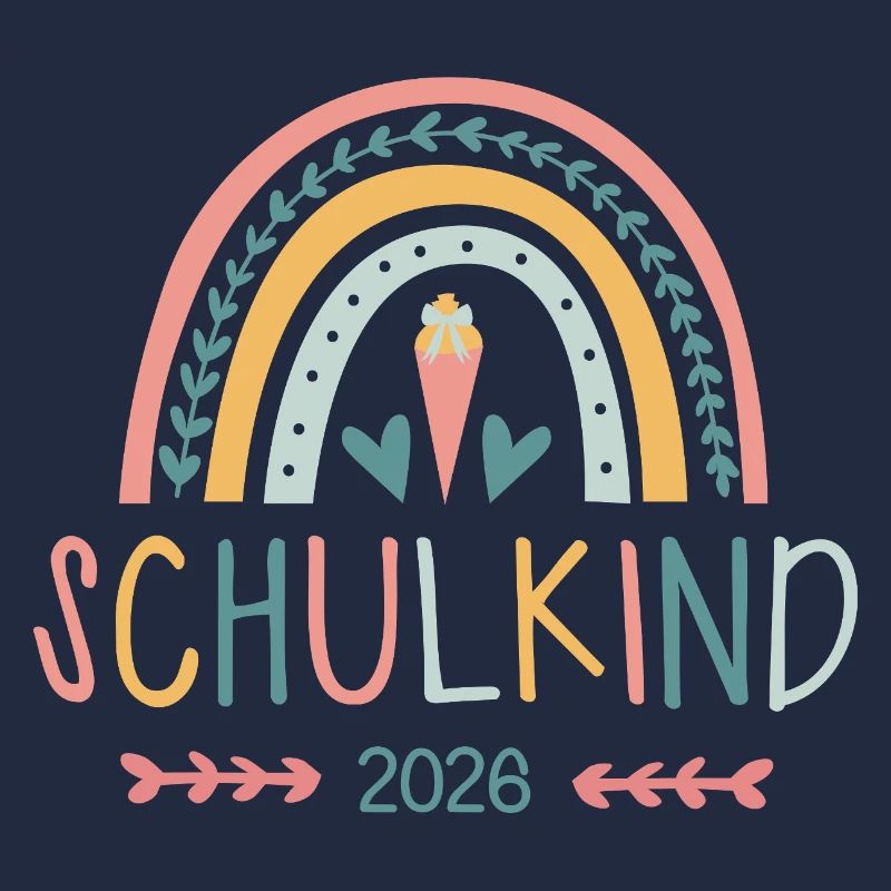 rainbow Regenbogen Schulkind 2026