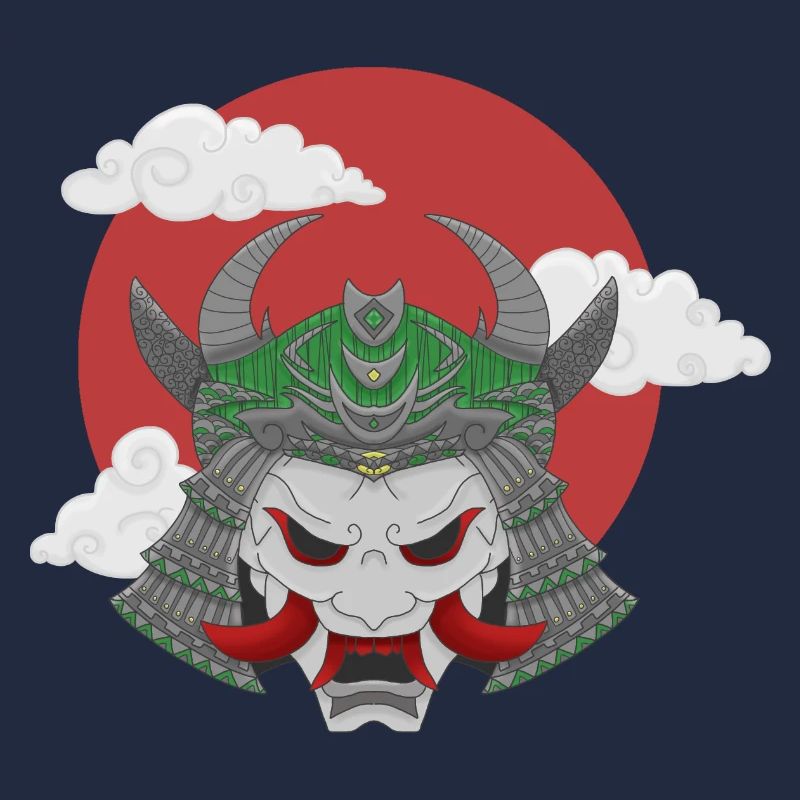 Oni x Samourai Gris Vert