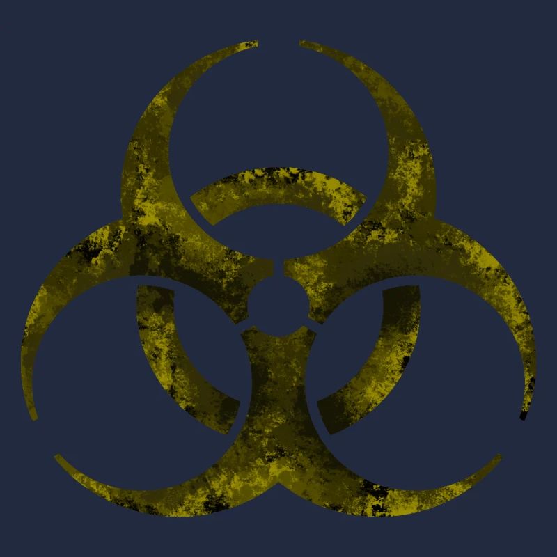 Gelbes Biohazard-Symbol