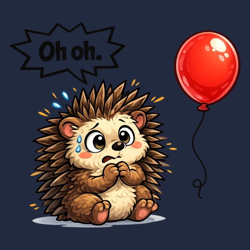 Idée de cadeau de hérisson mignon avec humour