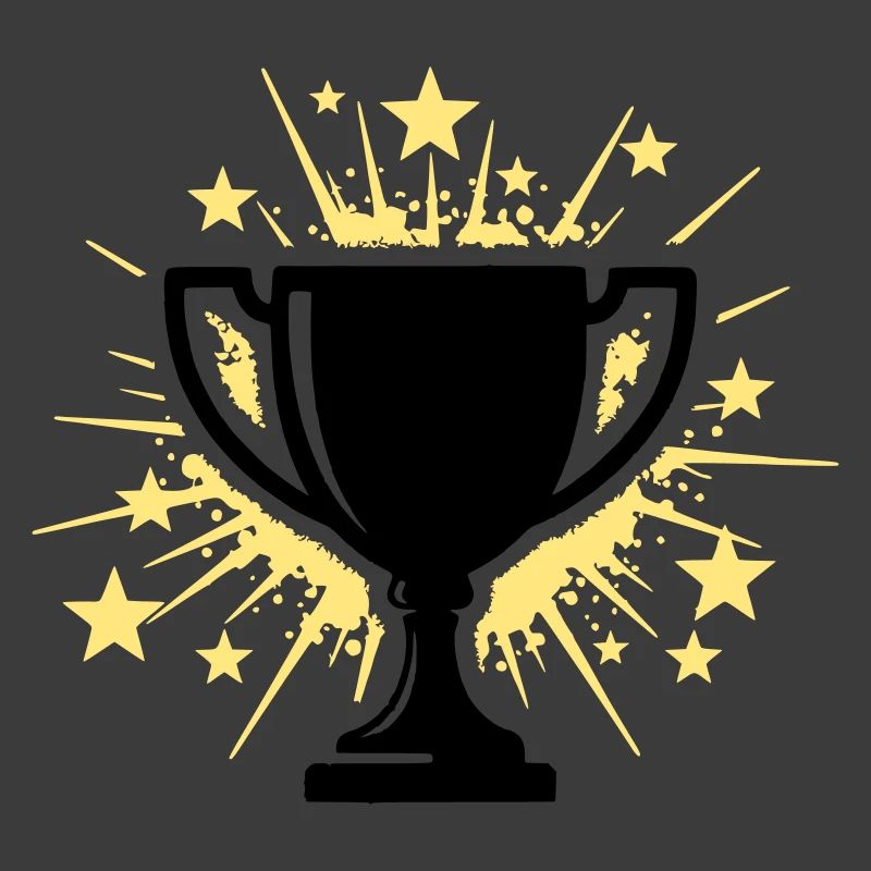 Pokal Sieger Trophäe Sterne