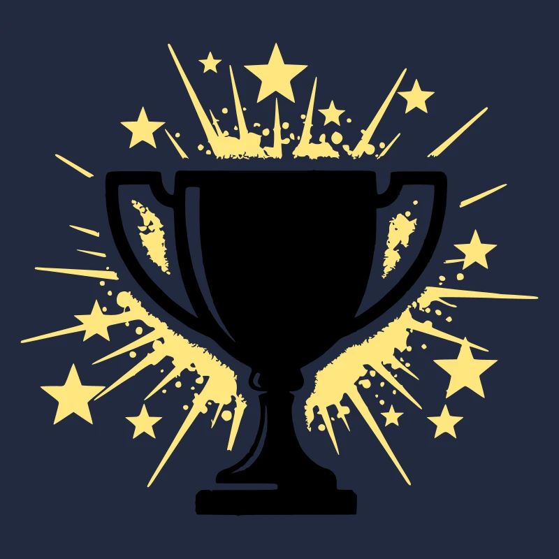 Pokal Sieger Trophäe Sterne