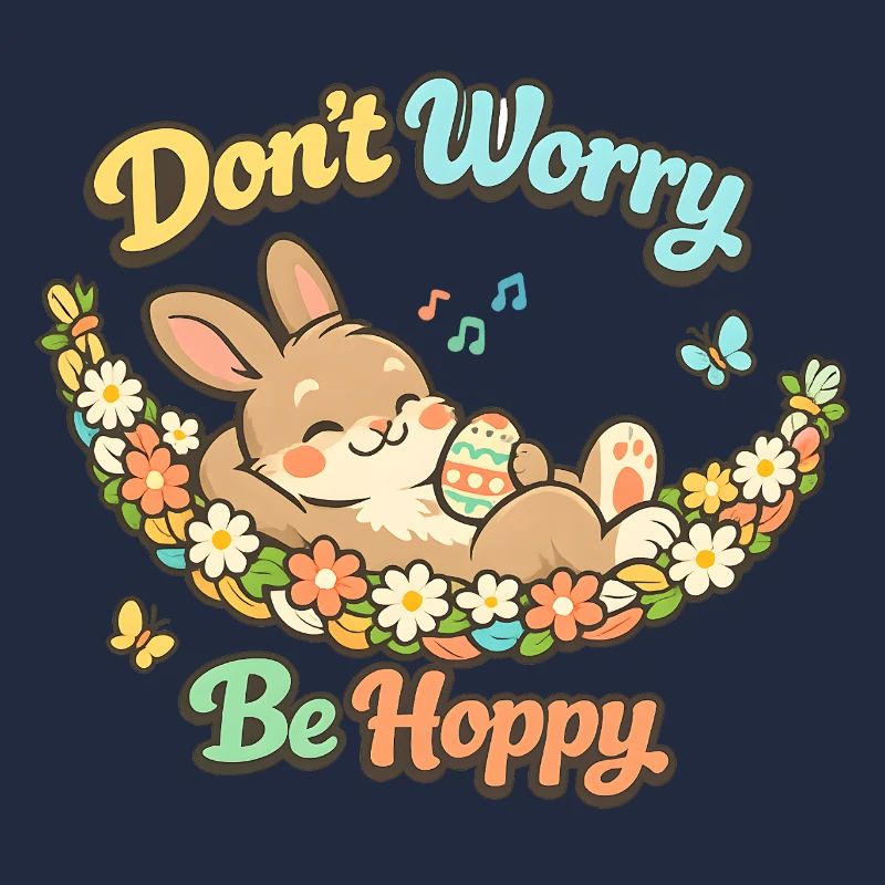 Don't worry be happy Easter pun funny