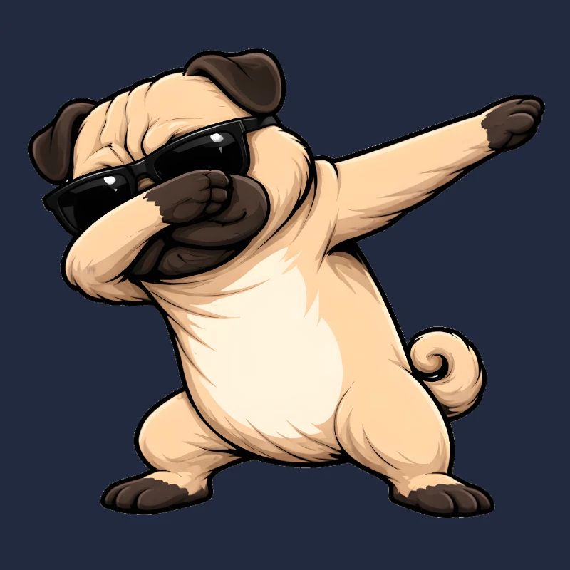 Dabbing Pug