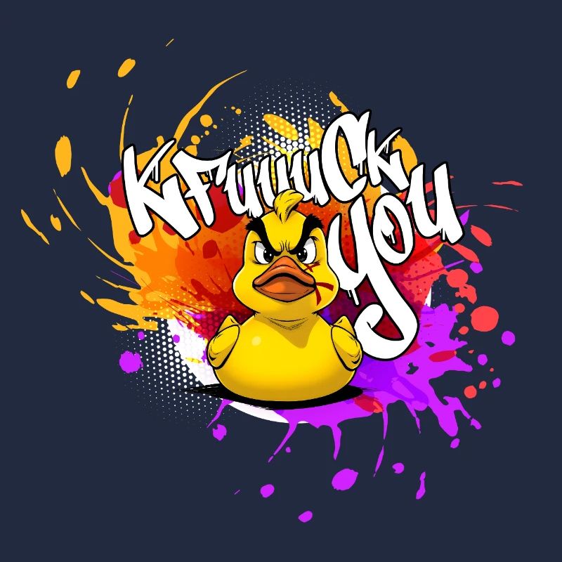 Graffiti Duck : Une explosion de couleurs