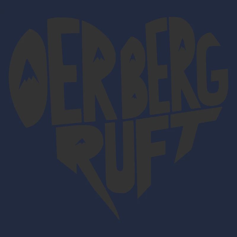 Oer Berg ruft Herz-Design