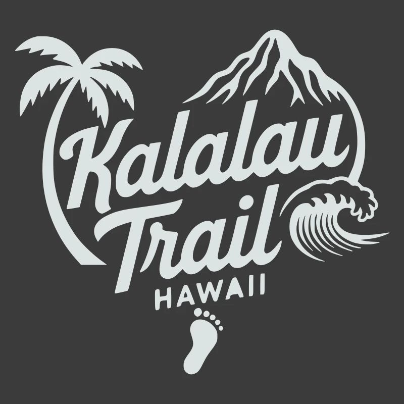 Kalalau Trail Hawaii Motif - Variable Design Colour