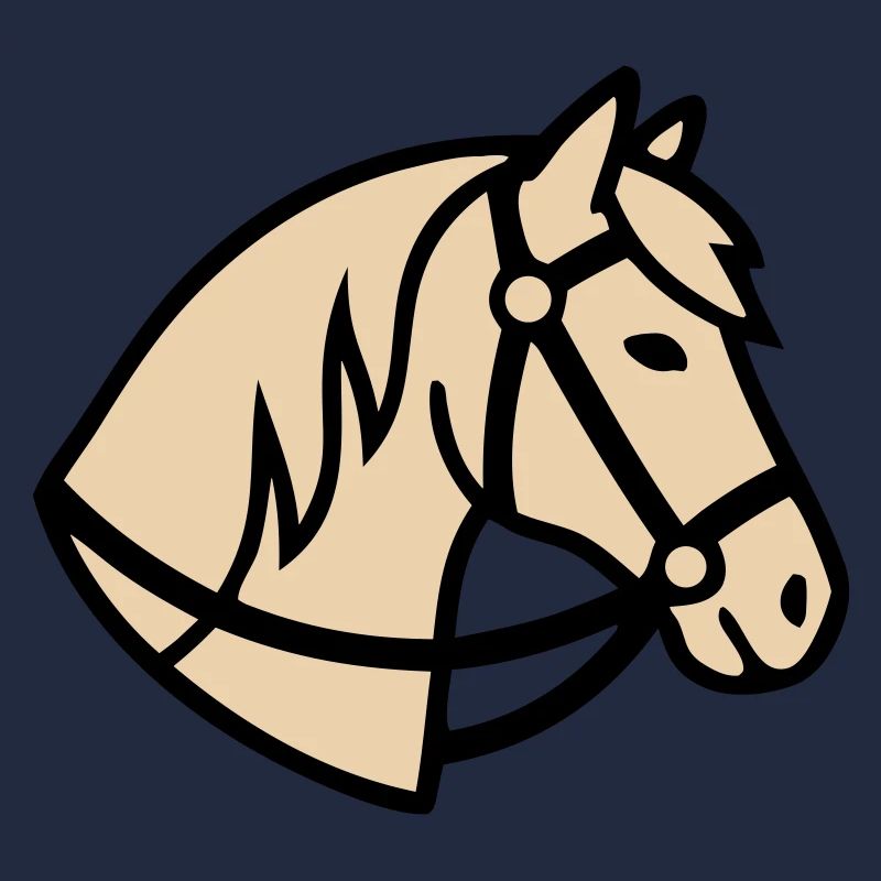 Pony Kopf Pferd Züchter Logo