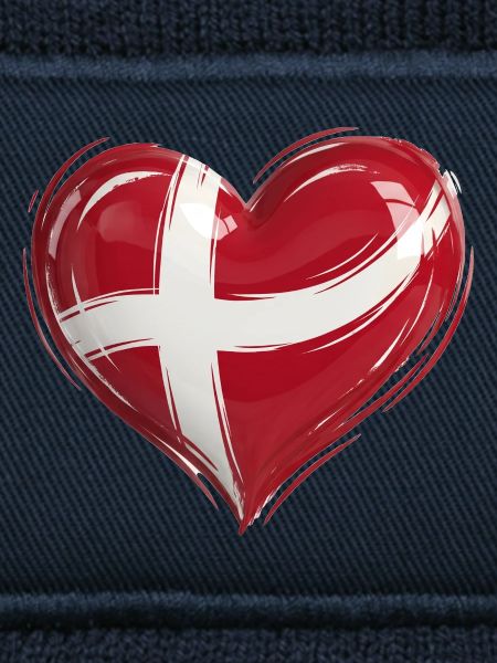Danemark Herz Flagge