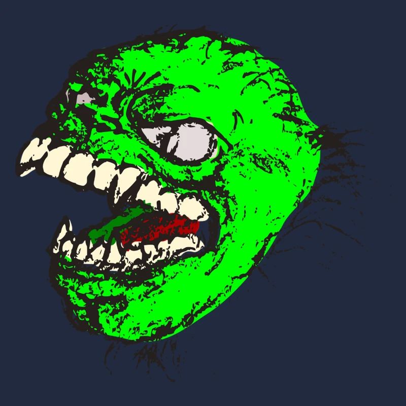 Green monster has sharp teeth