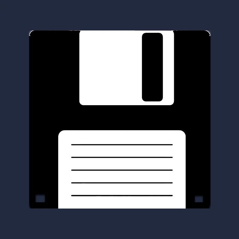 Floppy Floppy Disk Old School Retro Computer Design