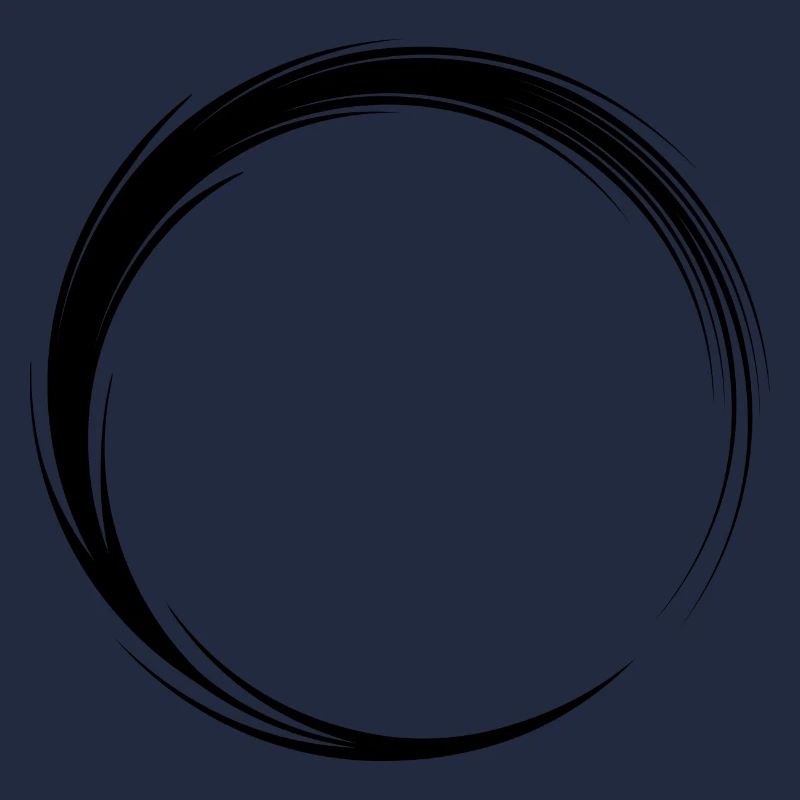 Circle Icon Shape Black