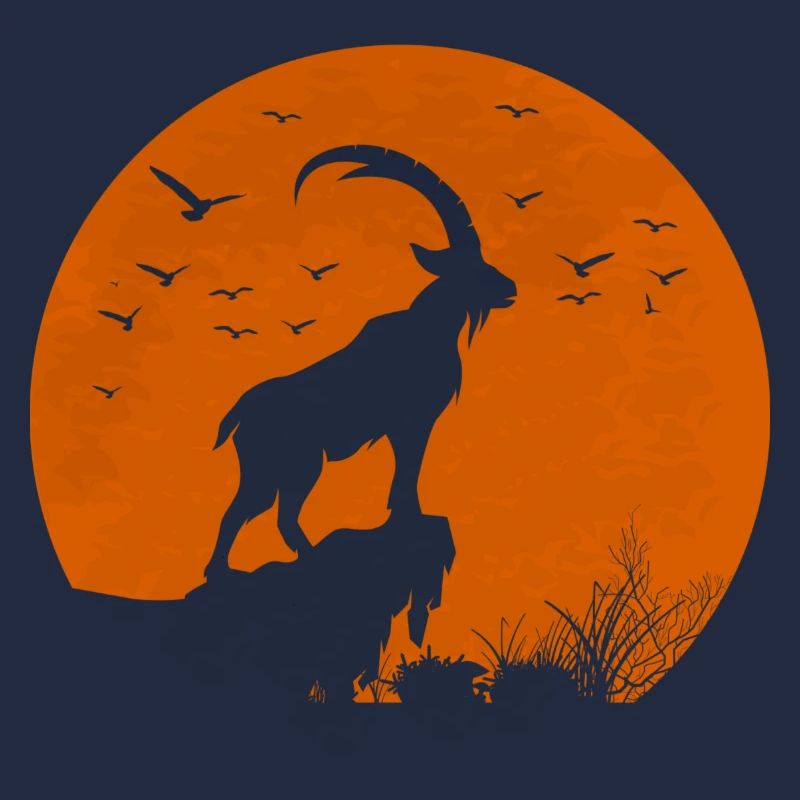 Mondroter Steinbock