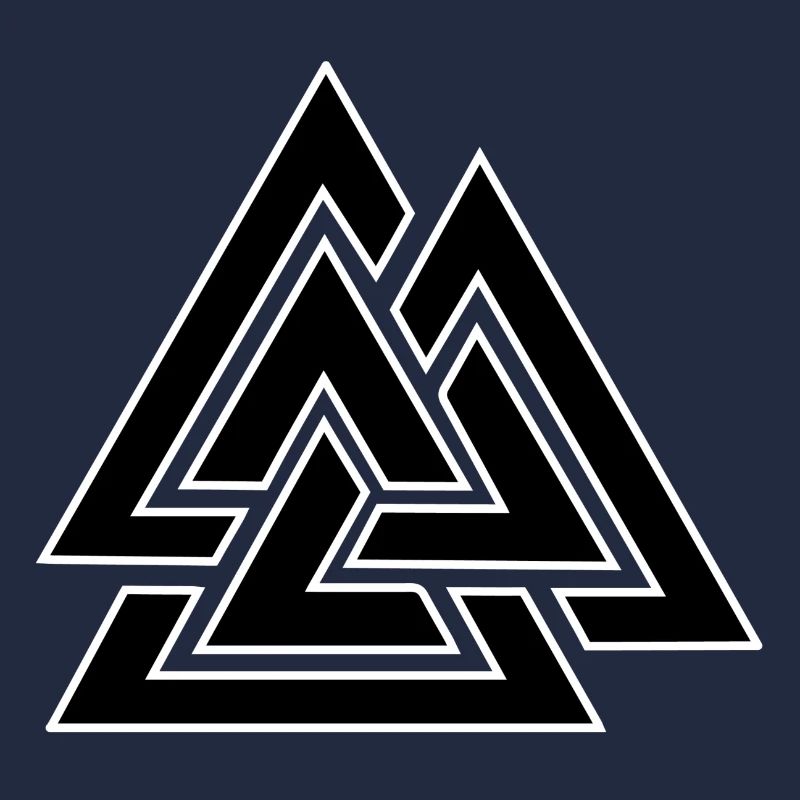 Motif triangulaire entrelacé