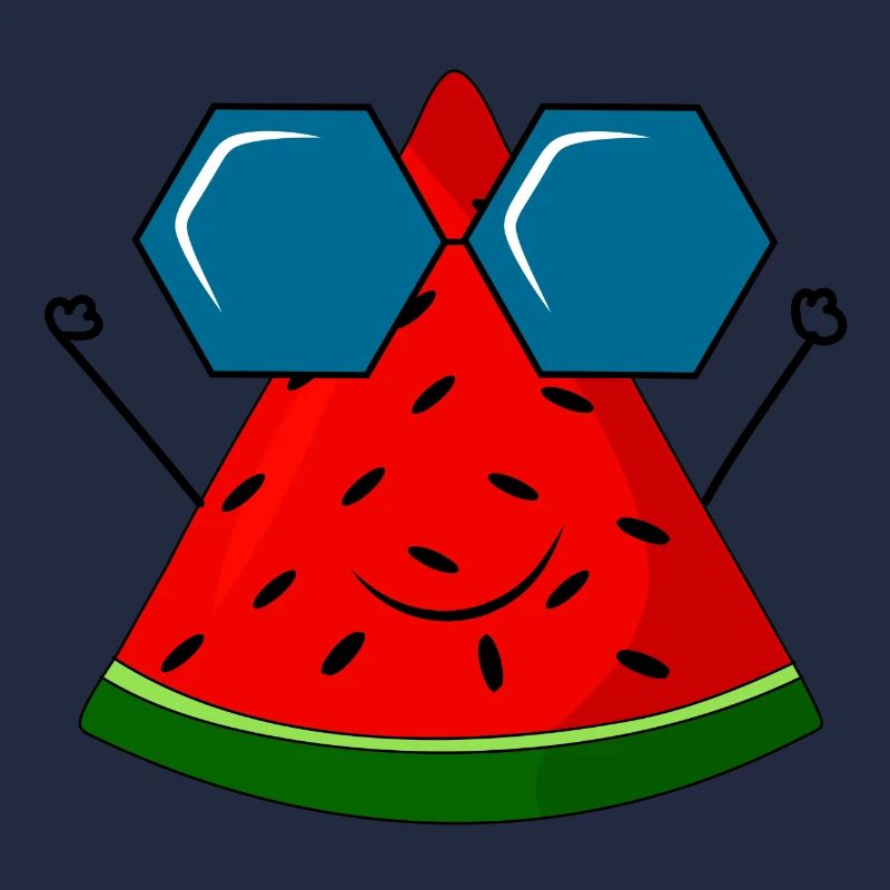 summer, pastèque, soleil