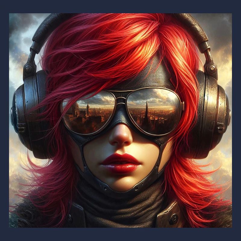 Red-haired aviator