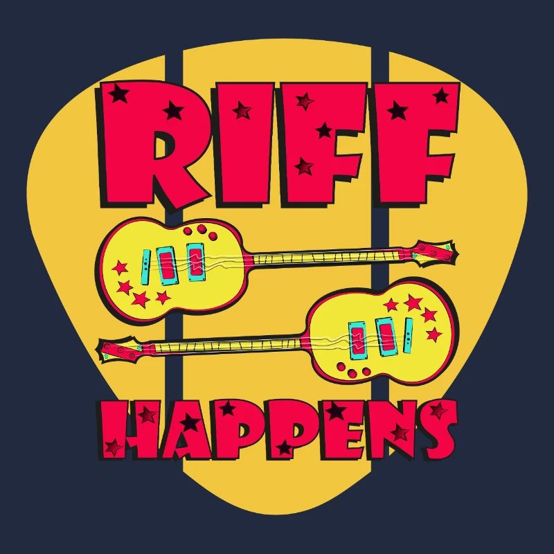 Riff Happens - Funny Comic-Style Guitars