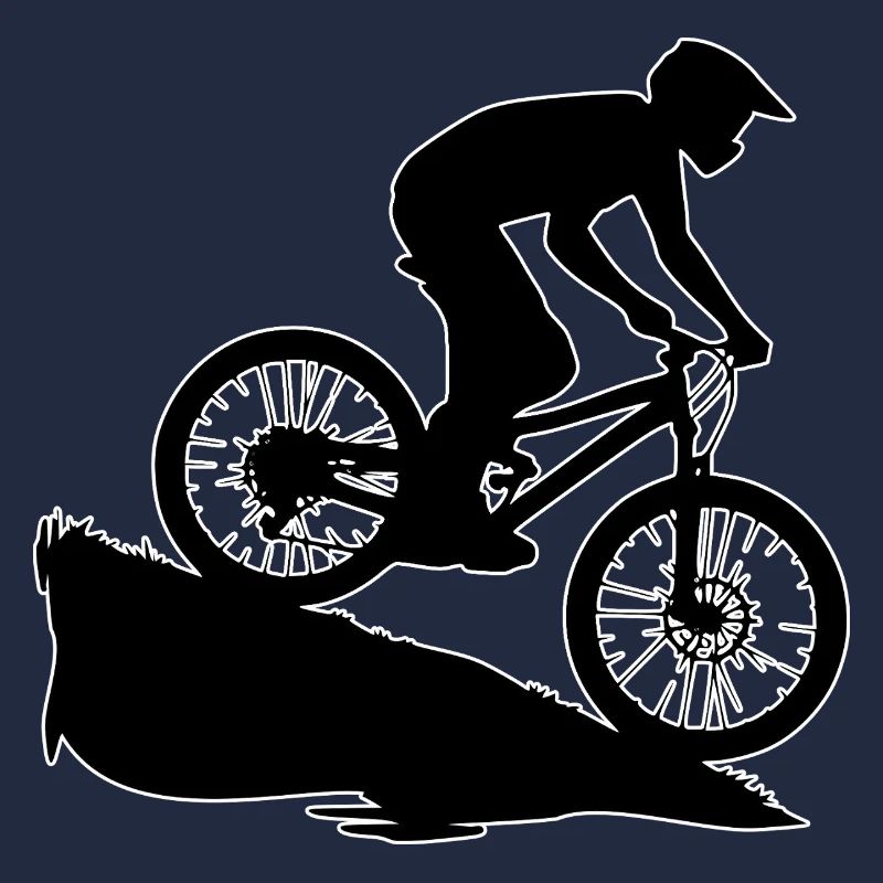 Downhill Biker Umriss
