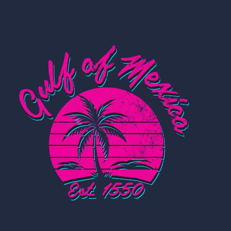 Tropical spring feeling with palm trees