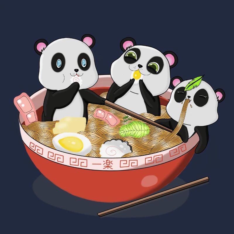 Panda Nudeln Ramen