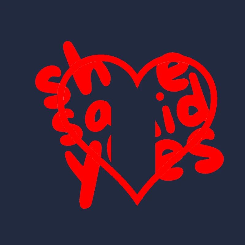 Coeur avec amour et accent de texte