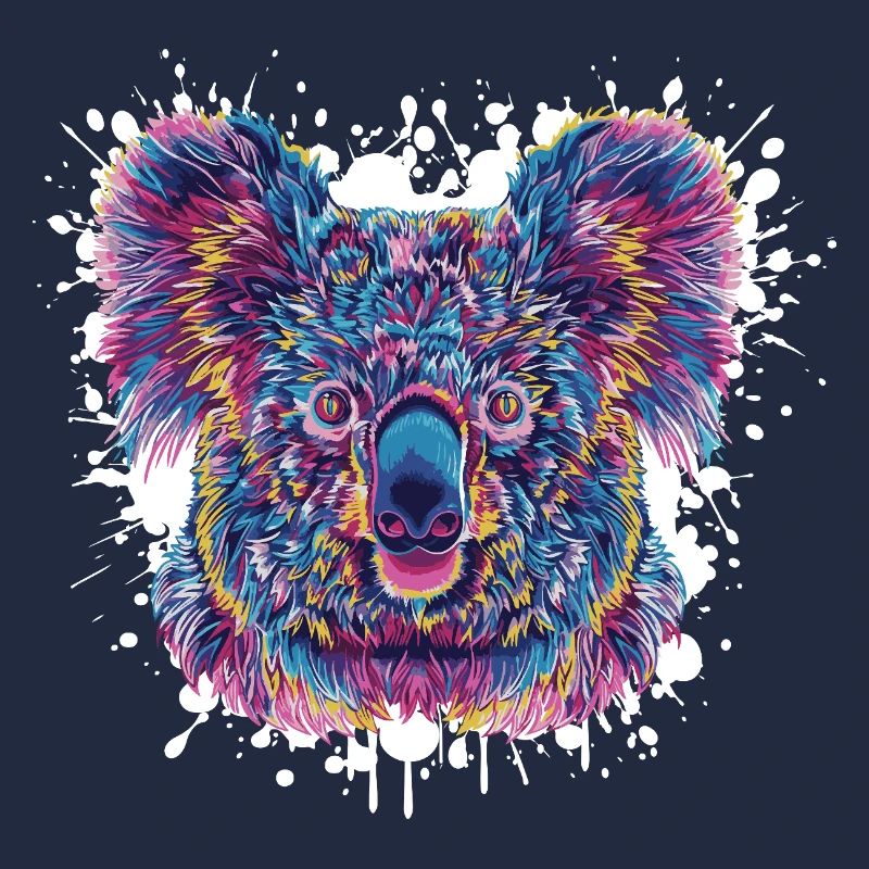 Éclaboussures de couleur Koala