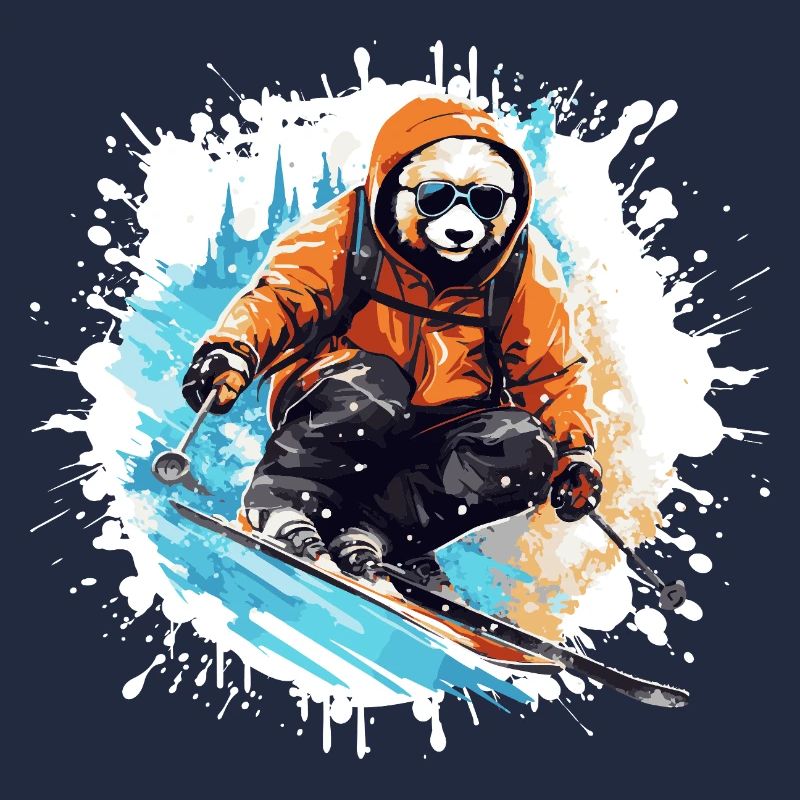 Panda Ski Skiing