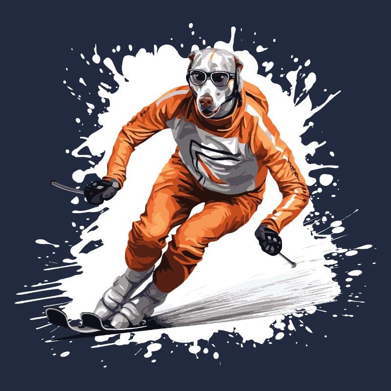 Greyhound Chien Ski Ski