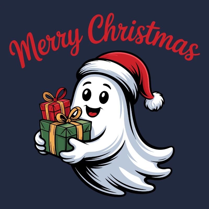 Weihnachtsgeist mit Geschenken